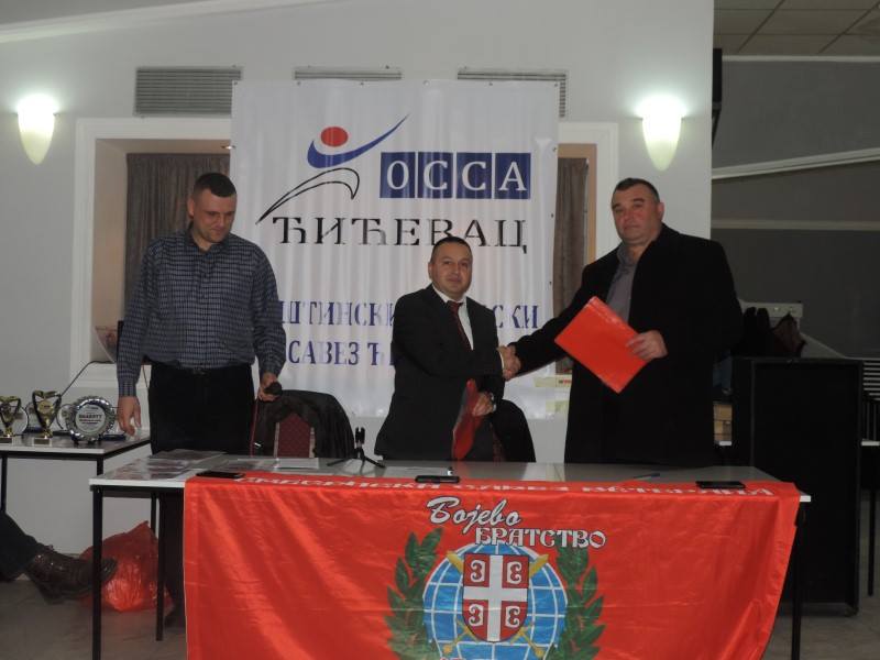 Svesrbski savez Veterana Bojevo Beatstvo je potpisao sporazum o saradnji sa Sportskim savezom opštine Ćićevac 