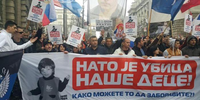 ФОТО: Народ против НАТО-а и издаје властодржаца - Медији против народа