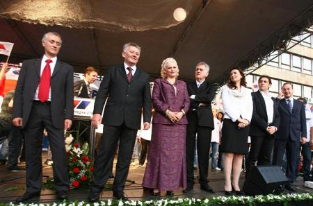 Miting opozicije u Kruševcu
