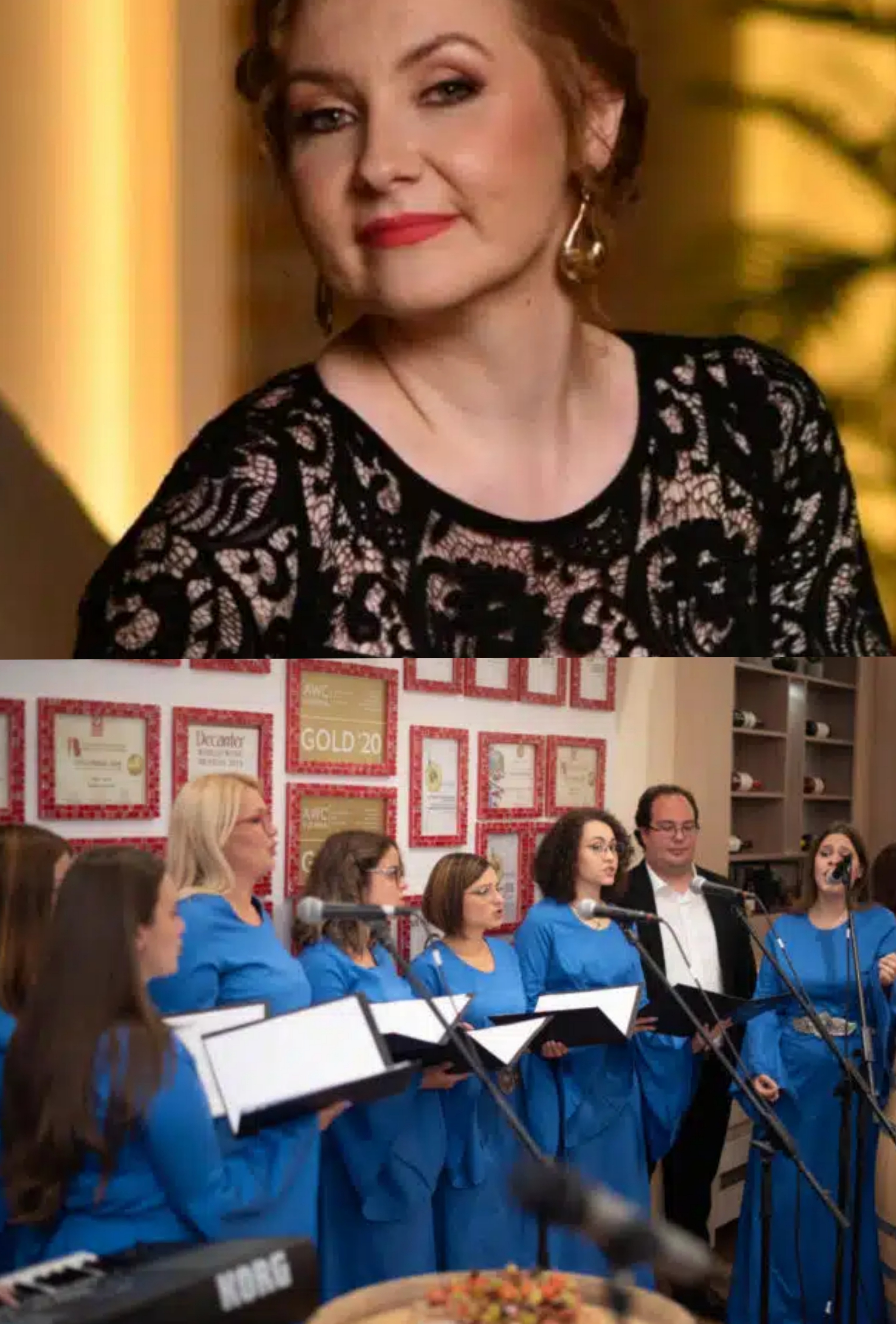 Ivana Tasić-Mitić i hor 'Vera' na koncertu 'Za naše tri'