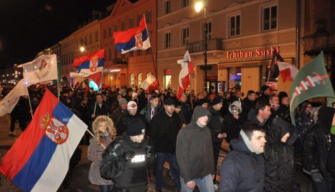 Пољаци, Чеси и Словаци на протестима узвикивали и певали „Косово је Србија“!