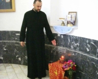 Лик Исуса Христа указао се на зиду