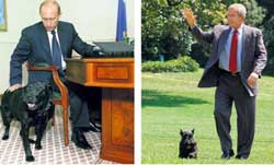 Putin kod dva Buša
